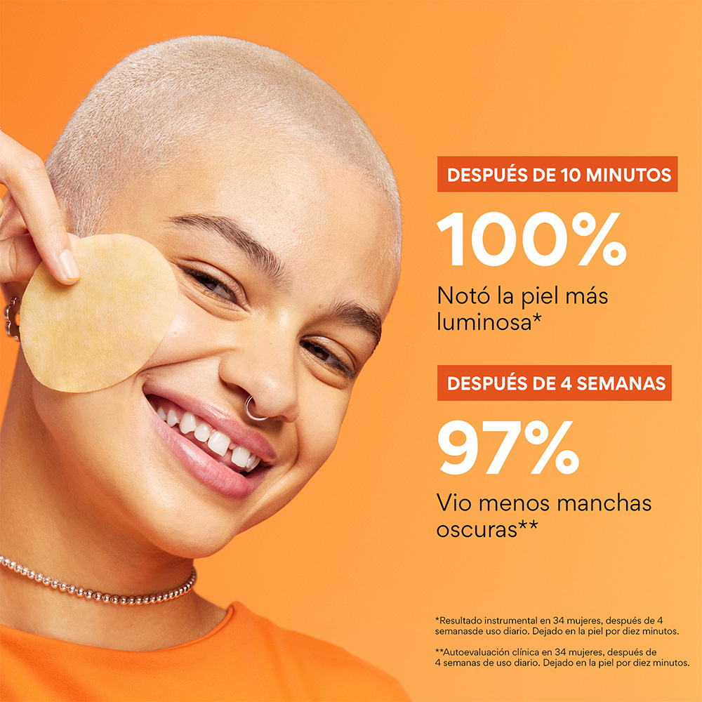 DAILY VITAMIN C KOREAN BRIGHTENING TONER PADS WITH NIACINAMIDE FOR DARK SPOTS (PADS DE T&Oacute;NICO CON VITAMINA C)